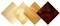 Wissmach 4 Sheet Amber Variety Stained Glass and Mosaic Glass